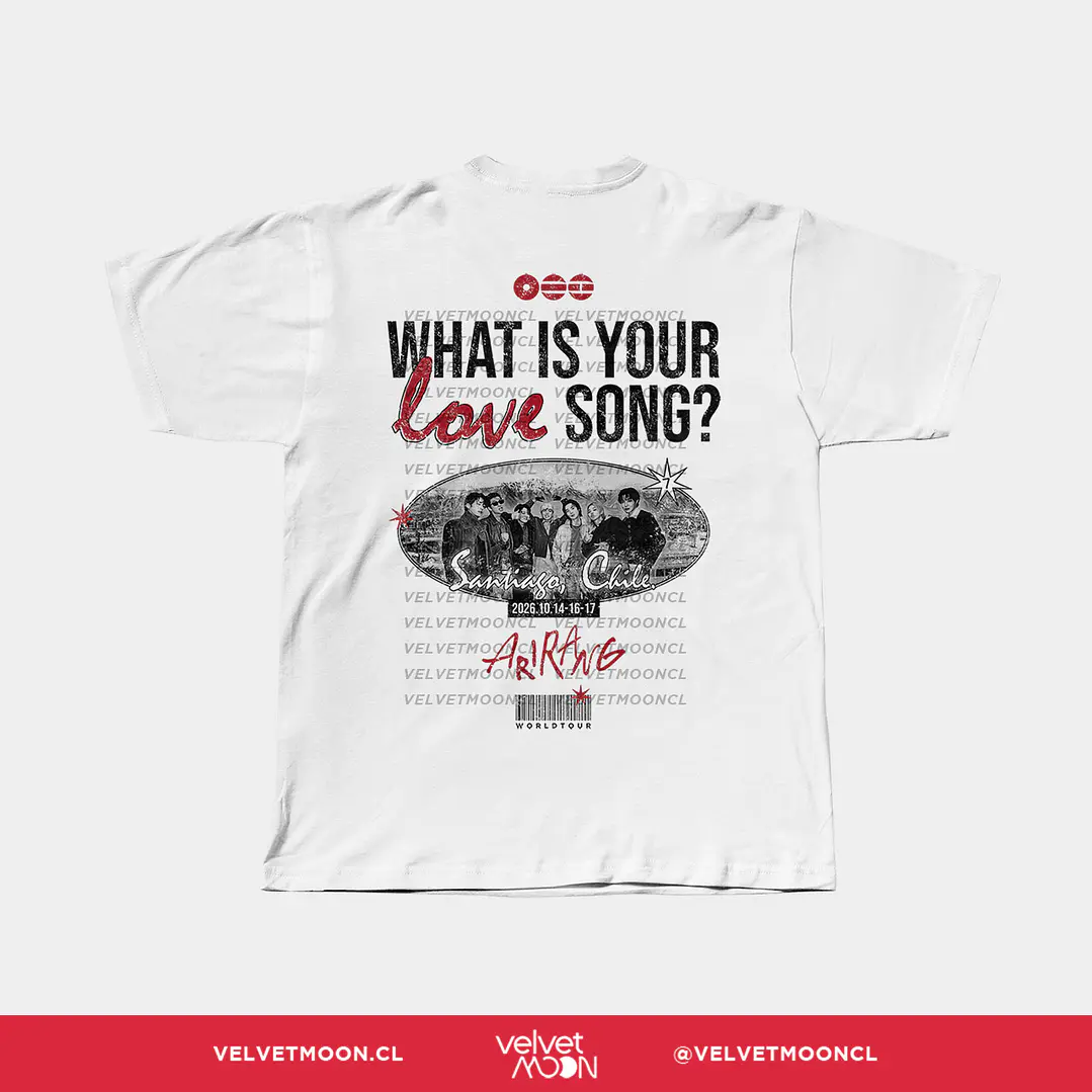 POLERA BTS ARIRANG IN SANTIAGO 2
