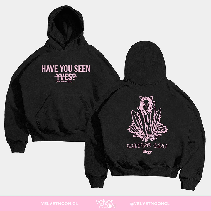 POLERON HOODIE YVES WHITE CAT 2