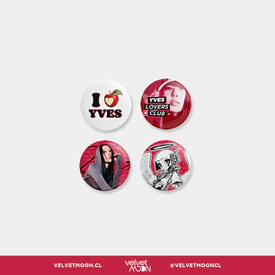 SET PINS YVES NAIL RED