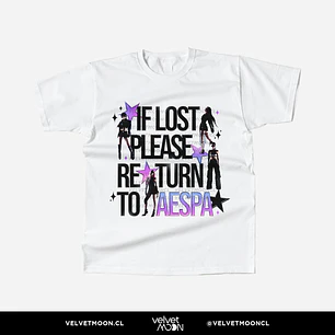 POLERA AESPA IF LOST PLEASE RETURN TO 
