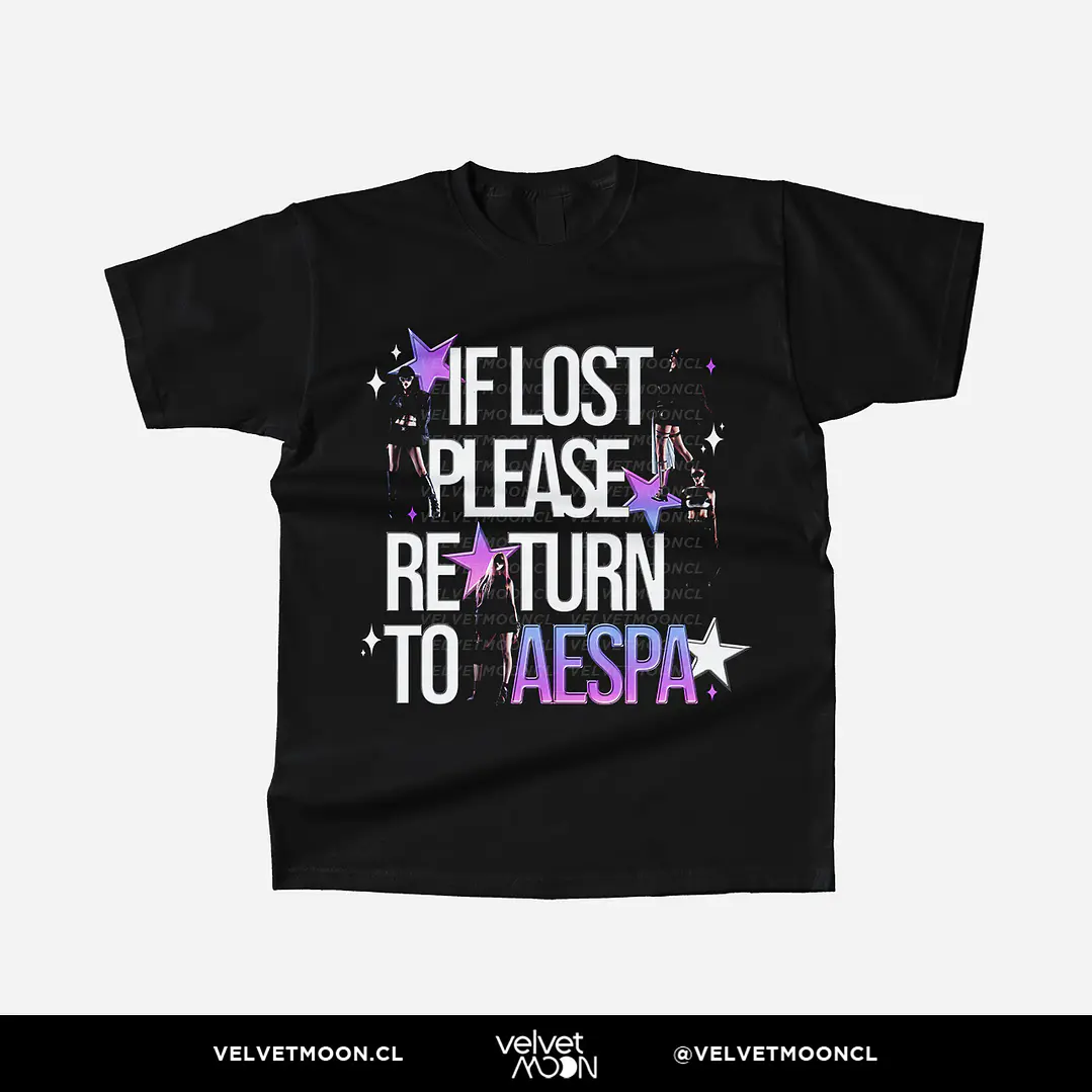 POLERA AESPA IF LOST PLEASE RETURN TO  2