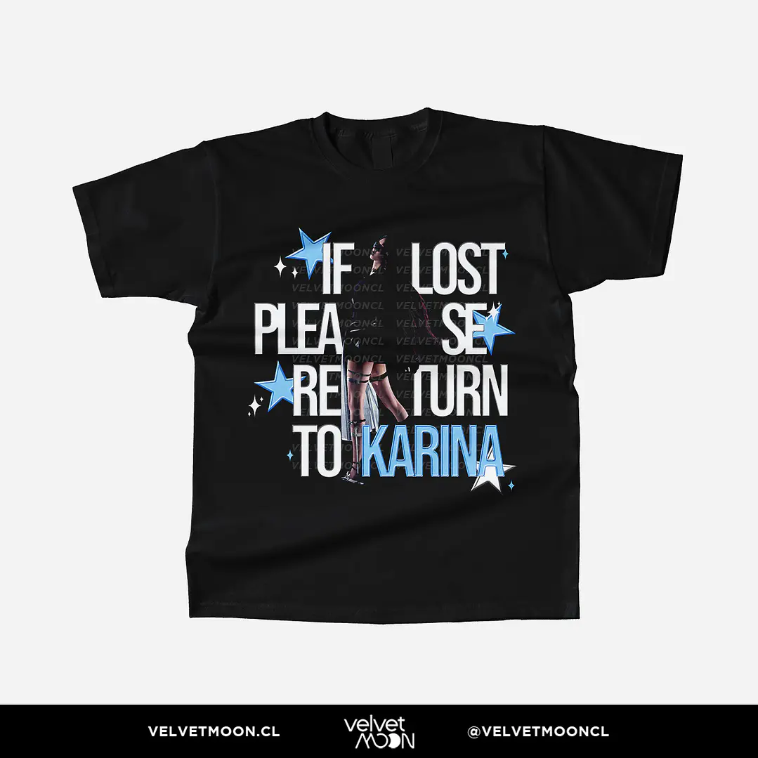 POLERA AESPA KARINA IF LOST PLEASE RETURN TO  2
