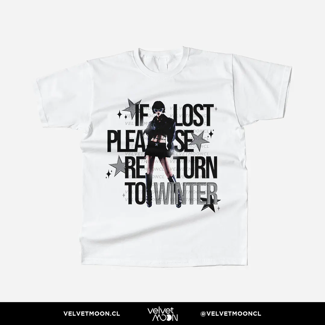 POLERA AESPA WINTER IF LOST PLEASE RETURN TO  1