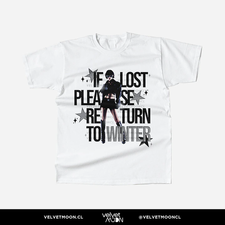 POLERA AESPA WINTER IF LOST PLEASE RETURN TO  1