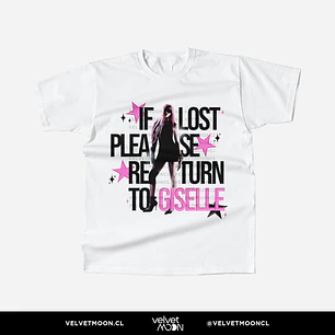 POLERA AESPA GISELLE IF LOST PLEASE RETURN TO 