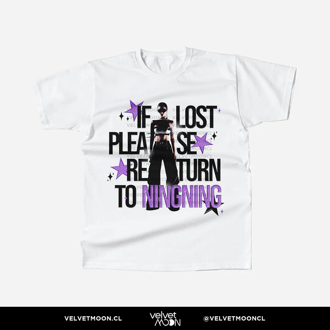 POLERA AESPA NINGNING IF LOST PLEASE RETURN TO  1