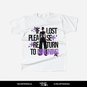 POLERA AESPA NINGNING IF LOST PLEASE RETURN TO 
