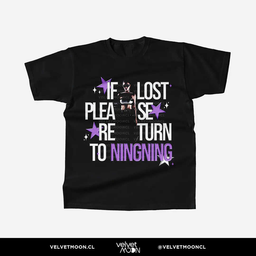 POLERA AESPA NINGNING IF LOST PLEASE RETURN TO  2