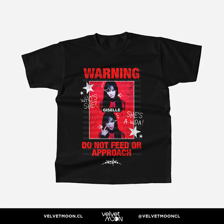 POLERA AESPA GISELLE WDA WARNING 1