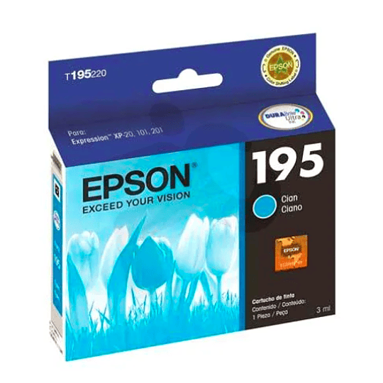 Tinta Epson T195220 (195) Cyan