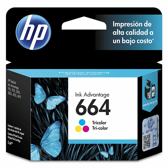 Tinta HP F6V28AL (664) Color