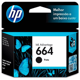 Tinta HP F6V29AL (664) Negro