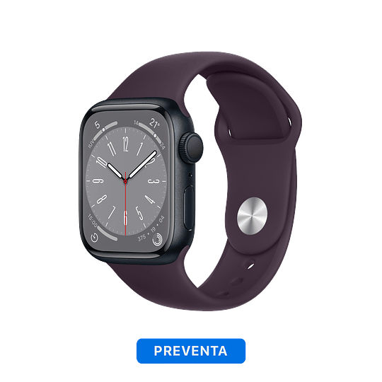 Apple Watch Serie 8 (GPS) Midnight Aluminum Case - Sport Band - Image 3