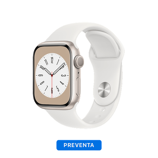 Apple Watch Serie 8 (GPS) Starlight Aluminum Case - Sport Band - Image 2