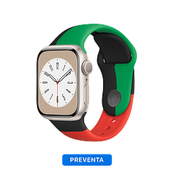 Apple Watch Serie 8 (GPS) Starlight Aluminum Case - Sport Band