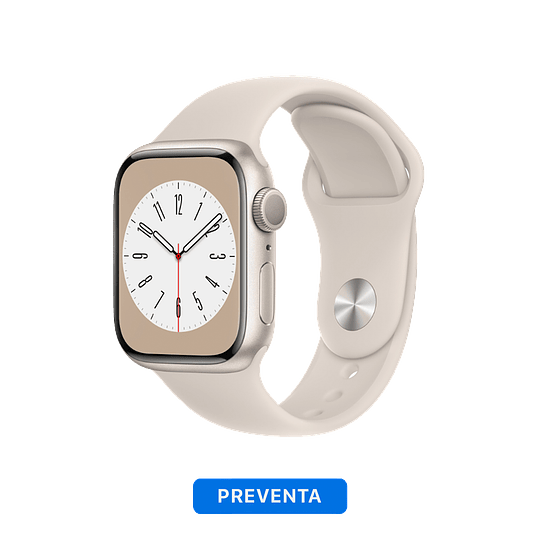 Apple Watch Serie 8 (GPS) Starlight Aluminum Case - Sport Band - Image 4