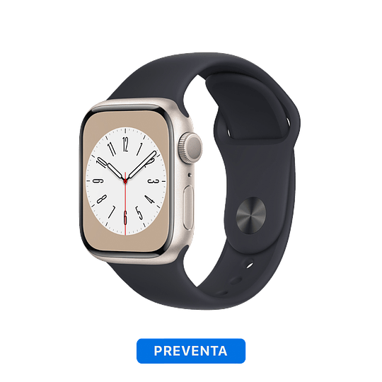 Apple Watch Serie 8 (GPS) Starlight Aluminum Case - Sport Band - Image 5