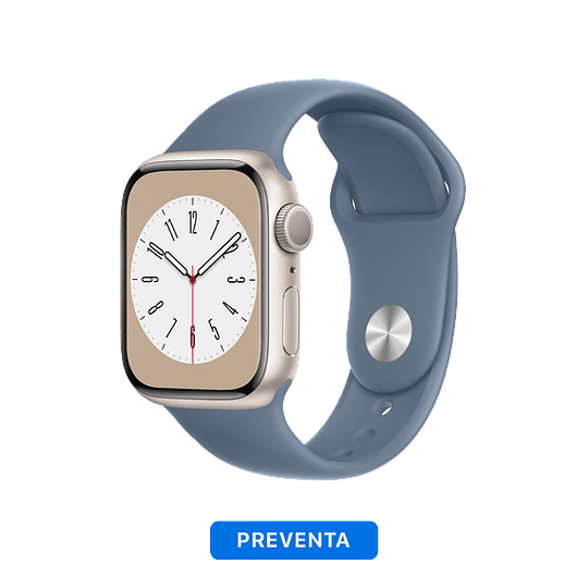 Apple Watch Serie 8 (GPS) Starlight Aluminum Case - Sport Band - Image 6