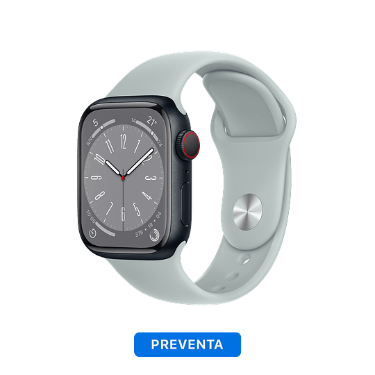 Apple Watch Serie 8 (GPS + Cellular) Midnight Aluminum Case - Sport Band - Image 2