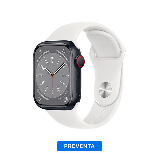 Apple Watch Serie 8 (GPS + Cellular) Midnight Aluminum Case - Sport Band - Image 4