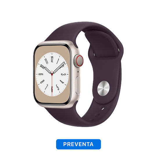 Apple Watch Serie 8 (GPS + Cellular) Starlight Aluminum Case - Sport Band - Image 6