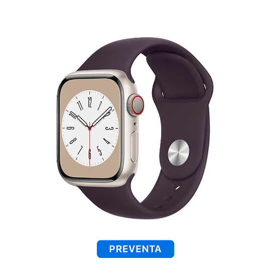 Apple Watch Serie 8 (GPS + Cellular) Starlight Aluminum Case - Sport Band - Image 8
