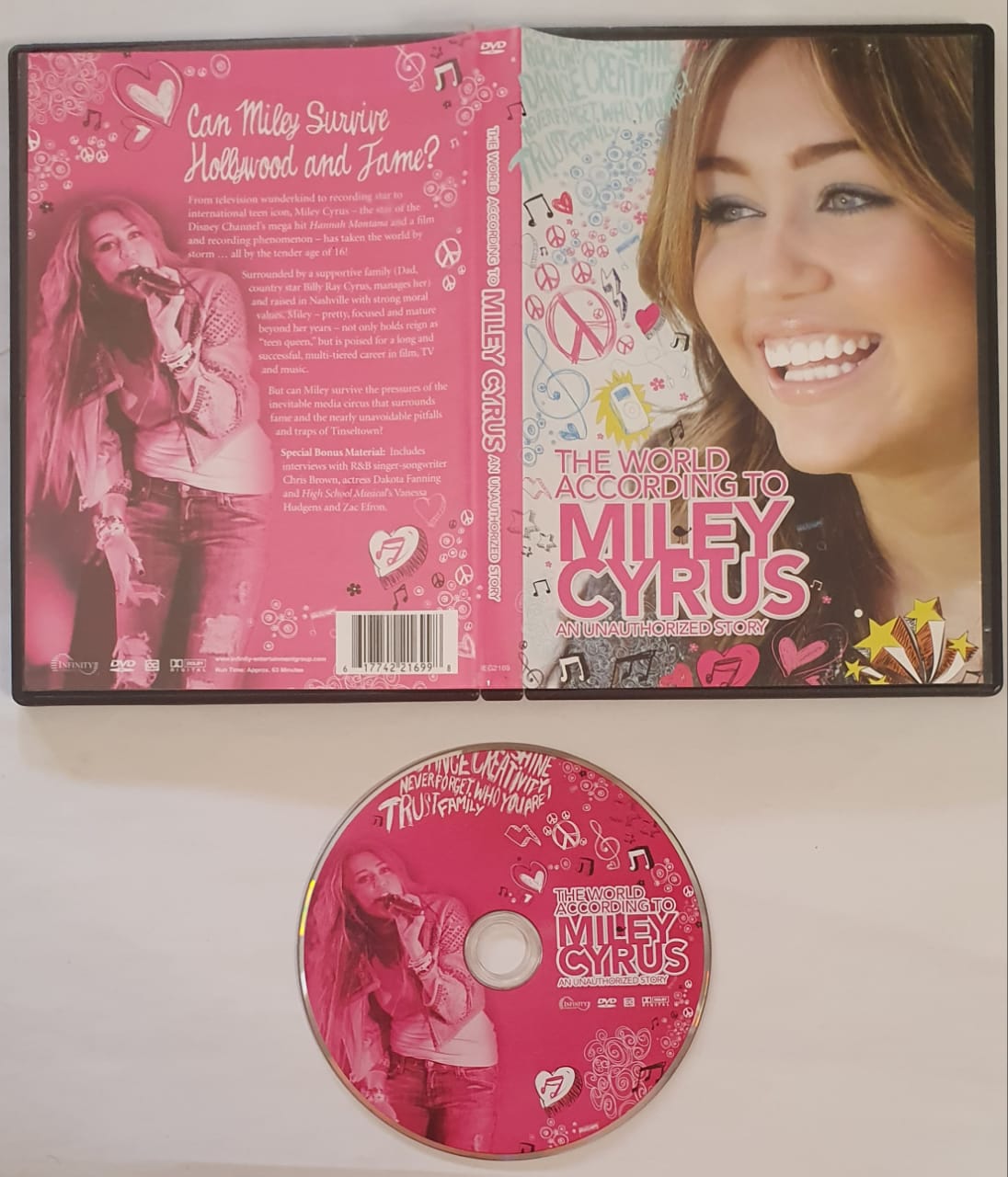 DVD The world according to Miley Cyrus (An Unauthorized Story)