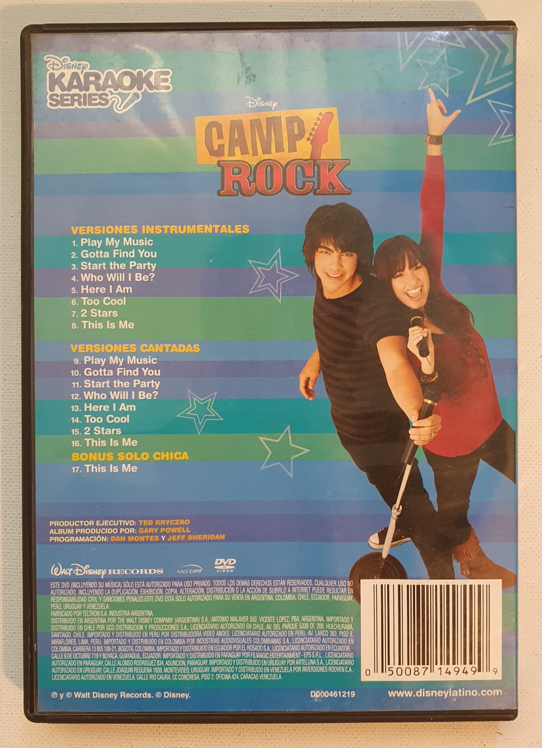 DVD Camp Rock Disney Karaoke Series, Edición Extendida