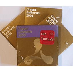 CD Varios - Cream Anthems 2001 [Darude, Kernkraft 400, Fragma, Planet Perfecto]