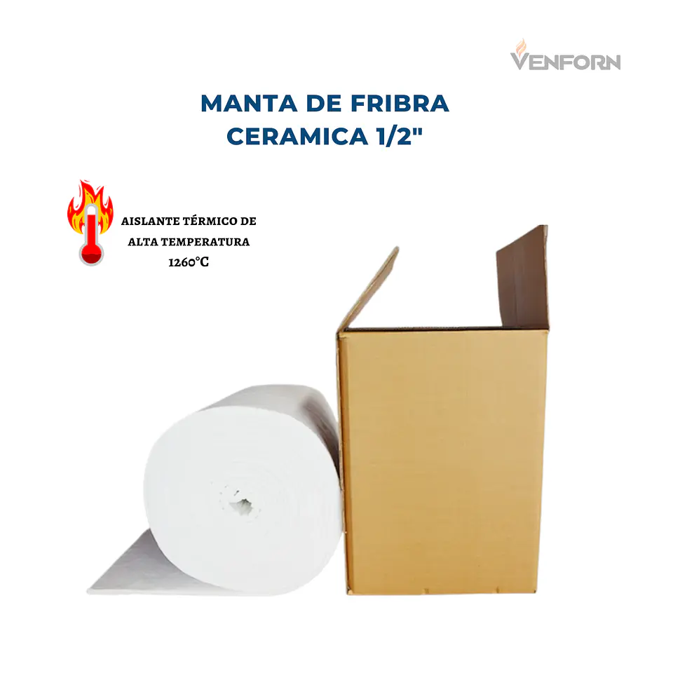 Manta de fibra cerámica 1/2