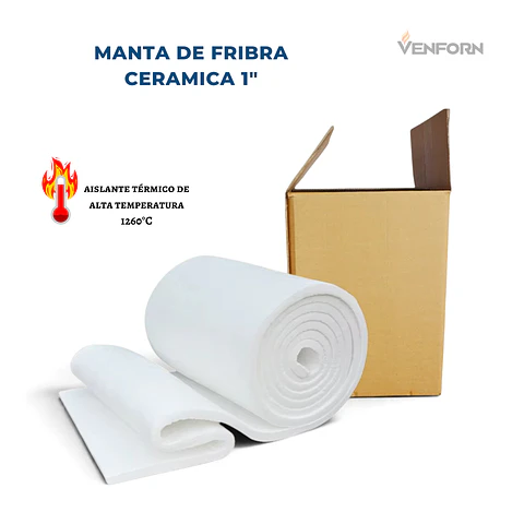 Manta de fibra cerámica 1" - 1260°C