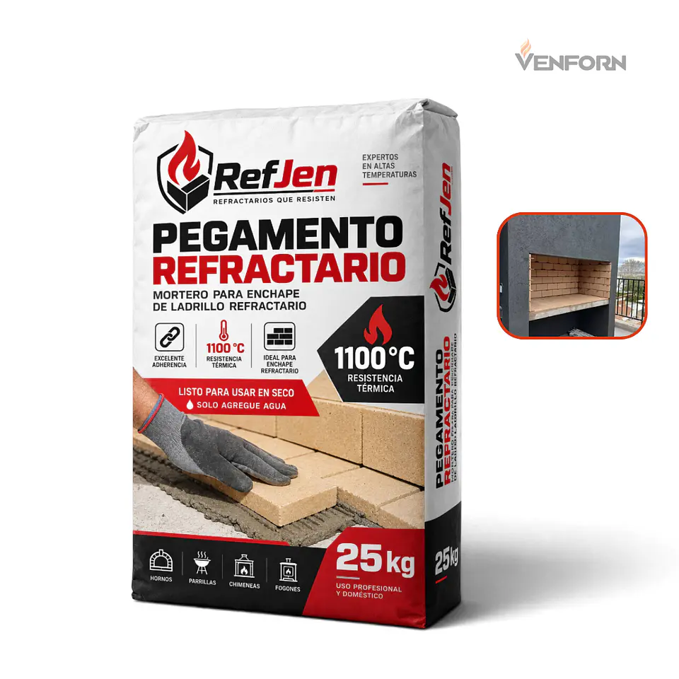 Pegamento Refractario 1100 °C – 25 kg 1