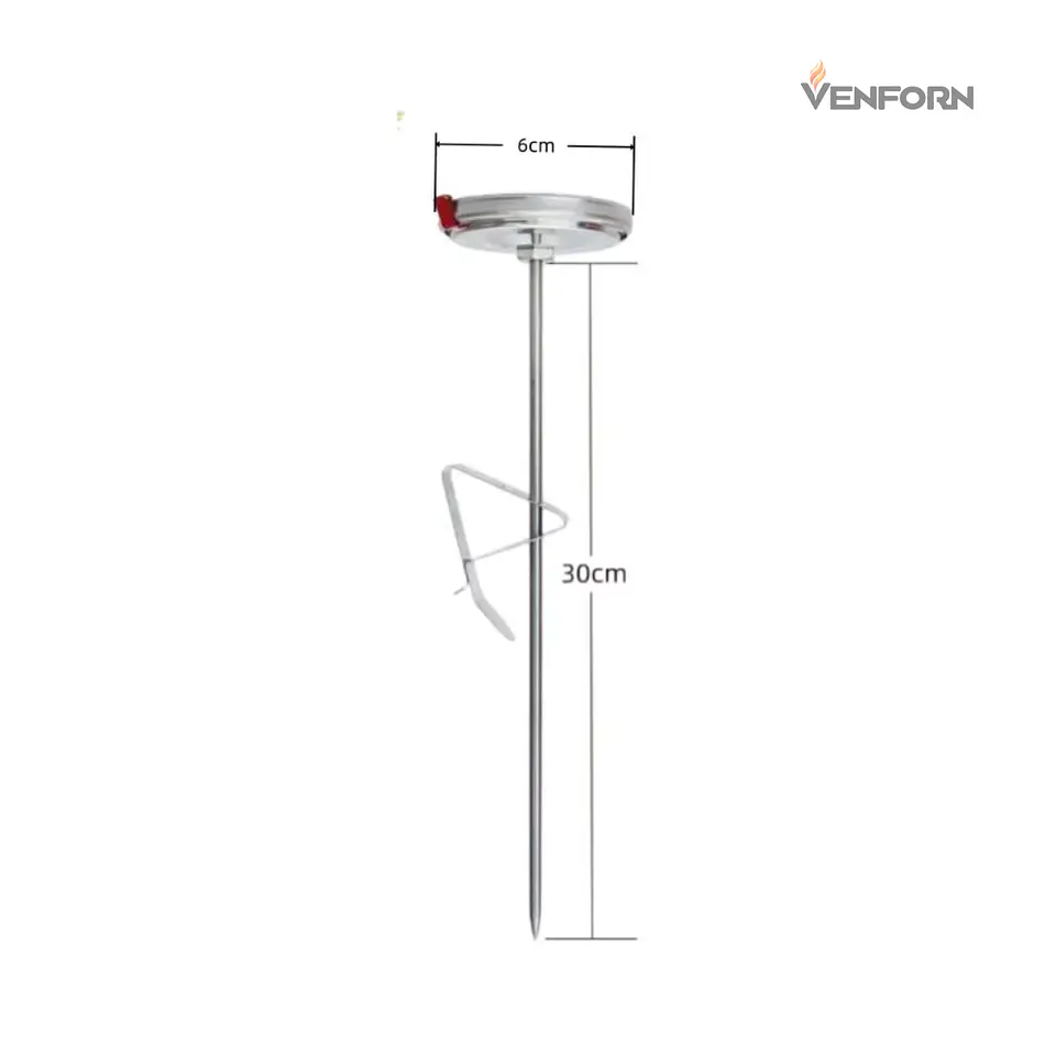 Termómetro para freír de acero inoxidable 0-300°C 2
