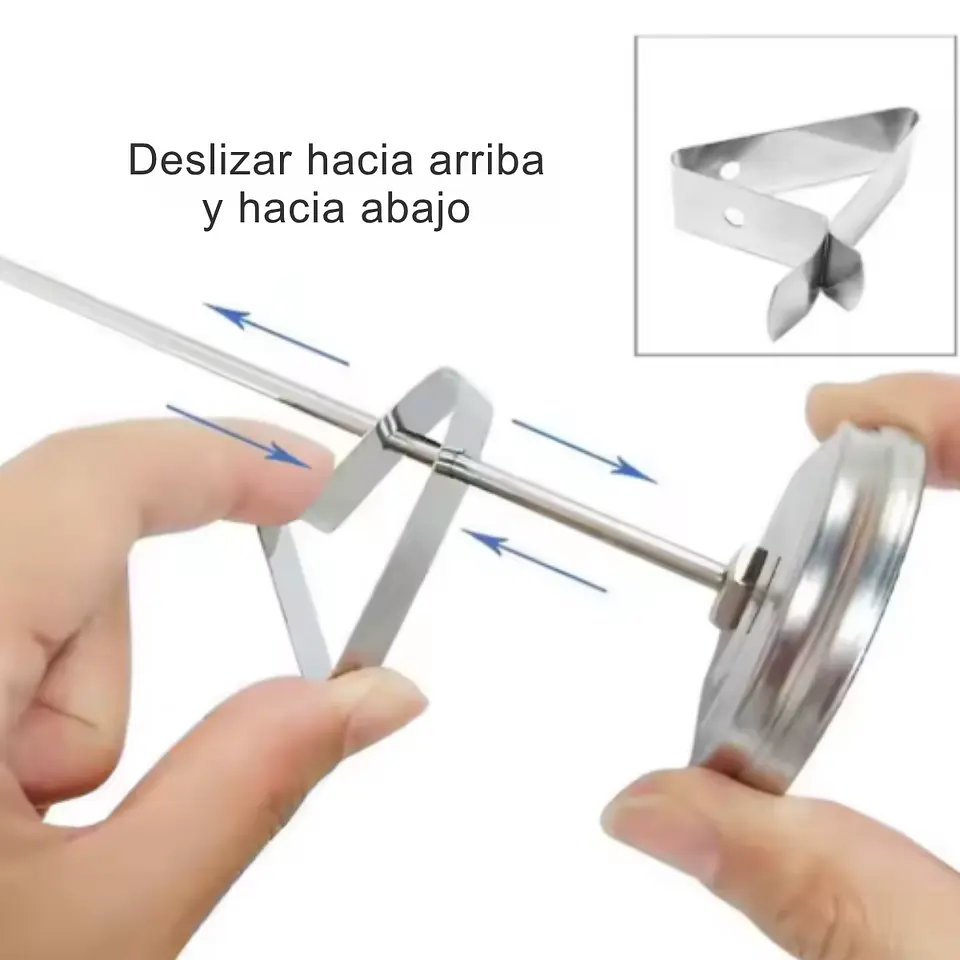 Termómetro para freír de acero inoxidable 0-300°C 3