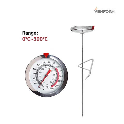Termómetro para freír de acero inoxidable 0-300°C