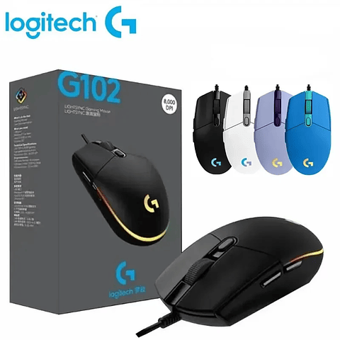 Mouse Gamer Logitech G102 RGB Alta Precisión