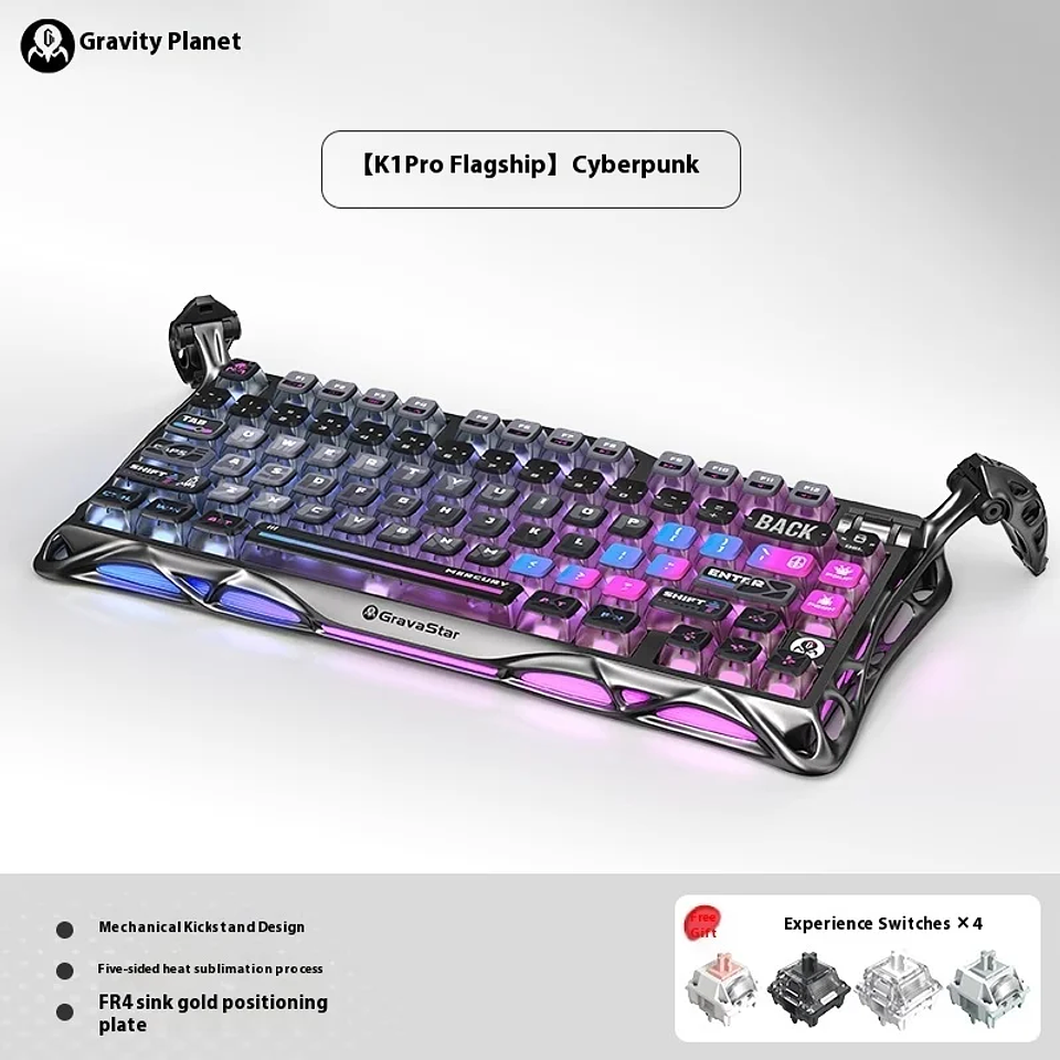 Teclado Mecánico Gamer Inalámbrico K1 Pro RGB 6