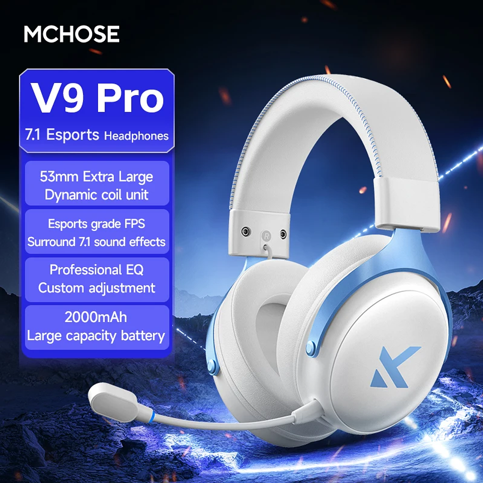 Audífonos Gamer Inalámbricos MCHOSE V9 Pro Sonido 7.1 9