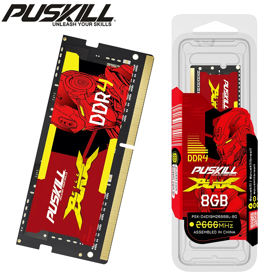 Memoria RAM para Notebook DDR4 / DDR3L PUSKILL 1