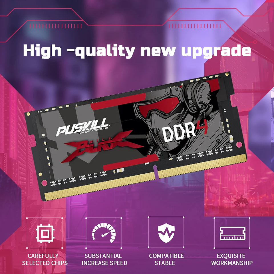 Memoria RAM para Notebook DDR4 / DDR3L PUSKILL 2