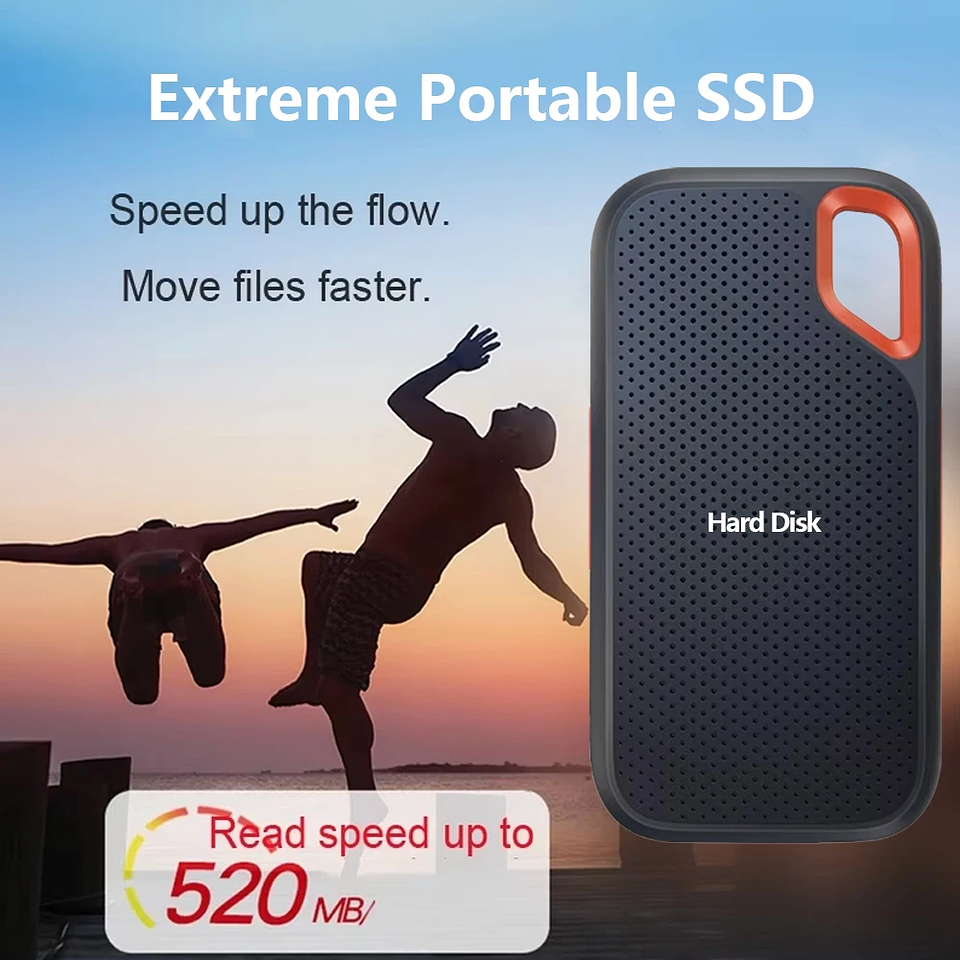 Disco Duro Externo SSD Portátil USB 3.2 Alta Velocidad 4