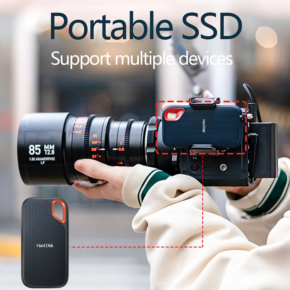 Disco Duro Externo SSD Portátil USB 3.2 Alta Velocidad 6