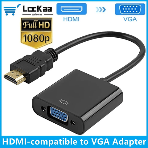 Adaptador HDMI a VGA 1080P para Notebook y PC