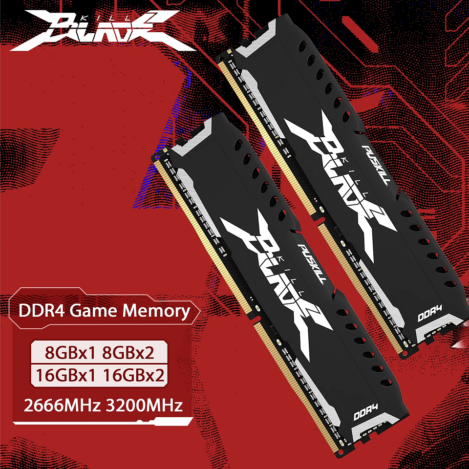 Memoria RAM DDR4 para PC PUSKILL 8GB / 16GB Alta Velocidad 1