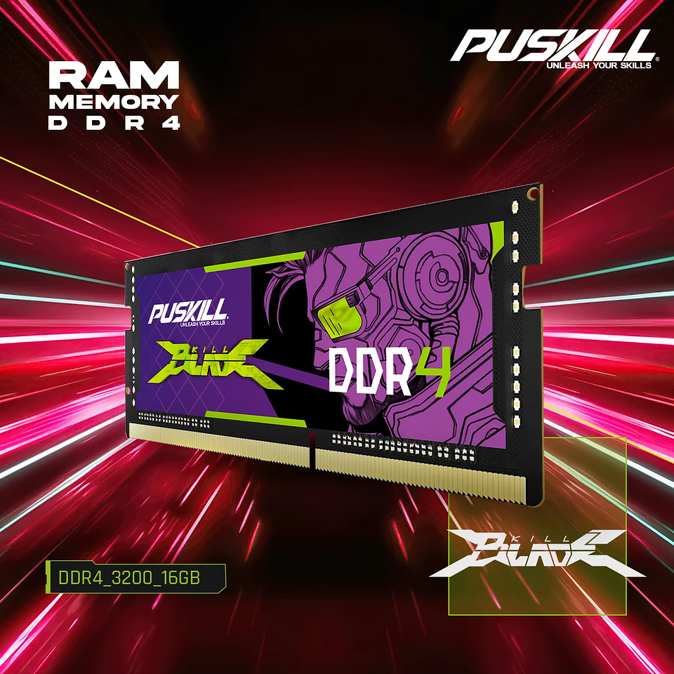 Memoria RAM para Notebook DDR4 / DDR3L PUSKILL 5
