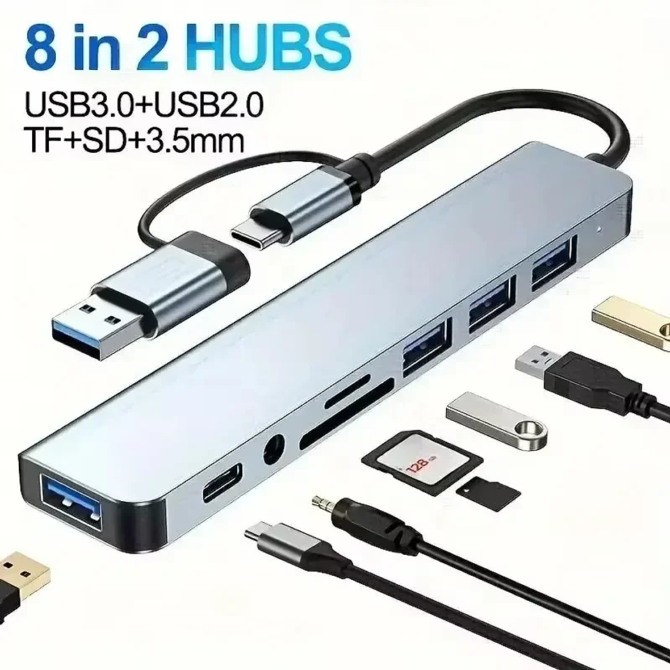 Hub USB-C 8 en 1 con HDMI 4K y Carga Rápida 8