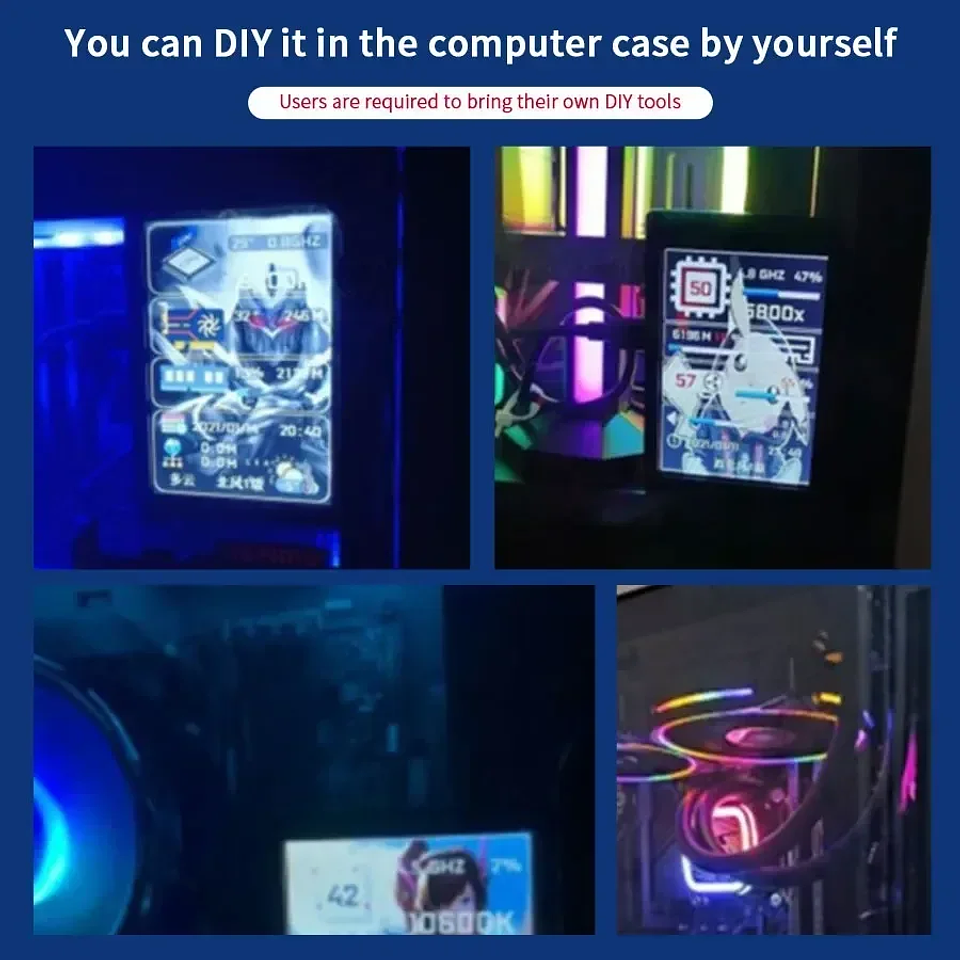 Pantalla Secundaria Mini 3.5” USB-C para PC (Monitor de Sistema) 6