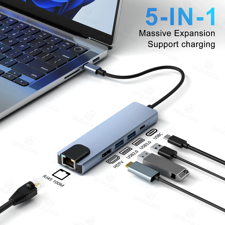 Hub USB-C 8 en 1 con HDMI 4K y Carga Rápida 11