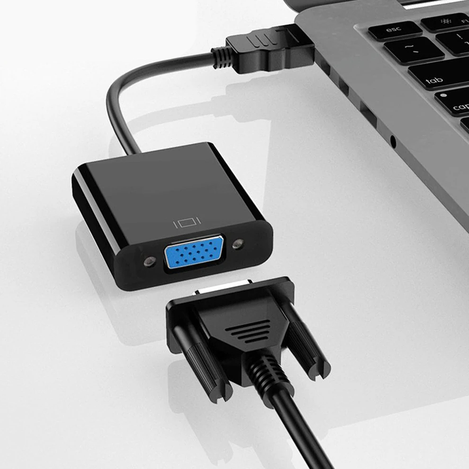 Adaptador HDMI a VGA 1080P para Notebook y PC 6