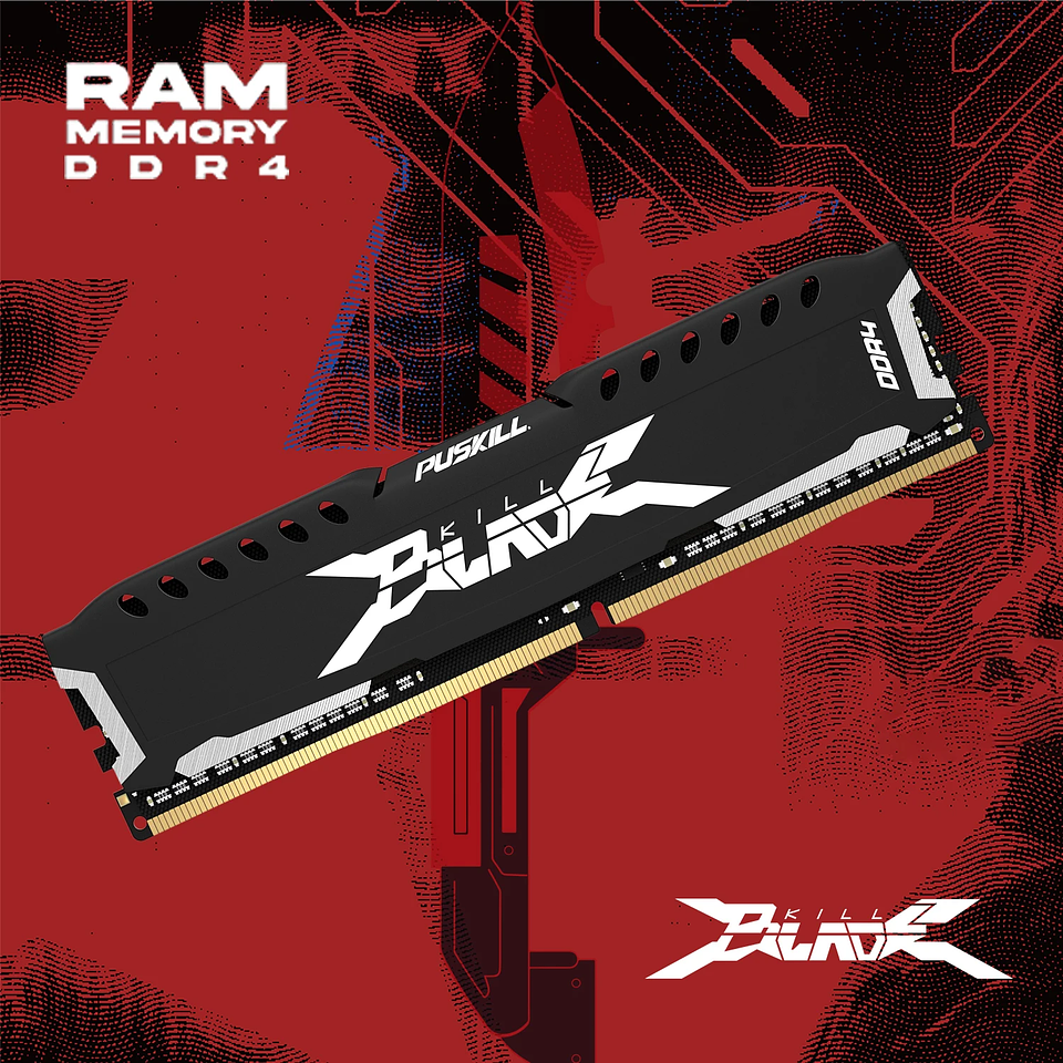 Memoria RAM DDR4 para PC PUSKILL 8GB / 16GB Alta Velocidad 6